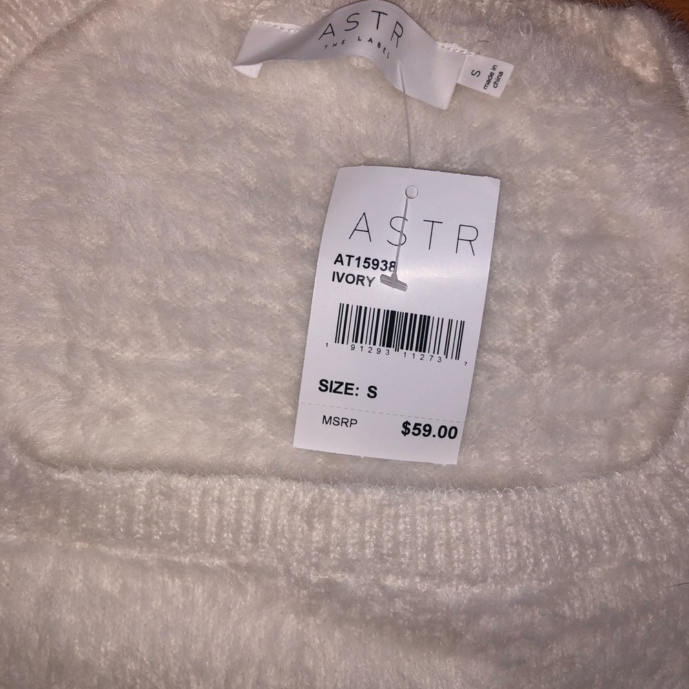 Fuzzy Crop Sweater
